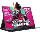UPERFECT Portable Monitor 17 Zoll 144Hz, Tragbarer Monitor Mobile Display mit...