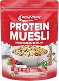 IronMaxx Protein Müsli - Schokolade 550g Beutel | Veganes High Protein Müsli...