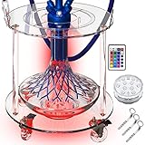 DILAW® Premium Shisha Tisch | Komplettes Set inklusive LED Untersetzer | mit 3...