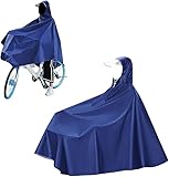 Luckwaii Wasserdicht Radfahren Regen Poncho Fahrrad Regenjacke Fahrradhelm...