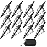 Pfeilspitzen 100 Körnern Jagdspitzen 12 Stück Pfeilspitzen für Carbonpfeile...