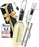 Beyond Weinkühlstab aus Edelstahl mit Ausgießer - Weinkühler ideales...