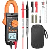 Digitale Stromzange 800A TRMS Auto Ranging 6000 Counts DC/AC Strom Multimeter...