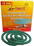 Favorit 1292 Insektenspirale Outdoor; zuverlässige Mücken Spirale für...