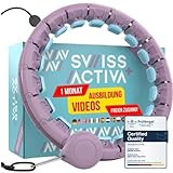 Swiss Activa+ S2 XXL Smart Hula Hoop Reifen Erwachsene - Bis zu 120cm - Hula...