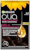 Garnier Olia Nr. 4.0 Mittelbraun, dauerhafte Haarfarbe mit intensiver Farbkraft,...