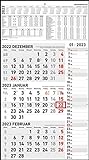 3-Monatskalender Kombi 2023 - Büro-Kalender 33x58,8 cm (geöffnet) mit...