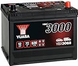 YUASA Autobatterie 72Ah 12V 630A YBX3068 YBX3000 DIN/ISO D26 Starterbatterie