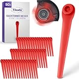 Filzada ® 50x Rasentrimmer Messer geeignet für Gardena Kantenscheider &...