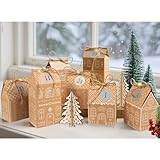 RUBY Adventskalender zum Befüllen – 24 Lebkuchenhäuser Boxen zum Selber...