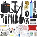 Außen Notfall Survival Kit mit Erste Hilfe Set, WayinTop 180PCS Survival...