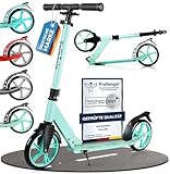 Rollkönig ® Roller Kinder 6 Jahre+ I Faltbarer Scooter Kinder mit großen...
