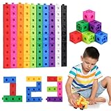Steckwürfel, 100 Stück Steckwürfel Grundschule, Rechenwürfel Mathe,...