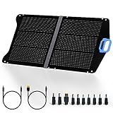LPDISPLAY Foldable Solar Panel 75W, Only 8 Pounds with function handle, IP67...
