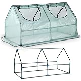 TOM Mini Foliengewächshaus Folientunnel 140g/m² extra stabil & langlebig –...