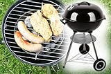 XXL Kugelgrill Grill mit Grillgutablage und Deckel Holzkohlegrill, tragbar,...