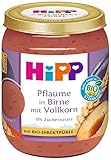 HiPP Bio Frucht und Getreide Pflaume in Birne mit Vollkorn, 160g