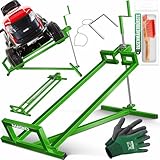 MASKO® XXL Rasentraktorheber 450 kg Hebevorrichtung Hebebühne Aufsitzmäher...