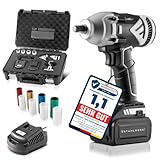 STAHLWERK Bürstenlos Brushless Akku Drehschlagschrauber 20V ECHTE 500 Nm...