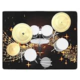 OUUTMEE 182x155cm Schlagzeugteppich Drum Teppich,Elektrisches Schlagzeug...