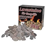 ACTIVA Lavasteine 3kg Nachfüllpack für Gasgrill oder Lavasteingrill - garen...