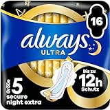 Always Ultra Binden Damen Gr. 5, Secure Night Extra (16 Damenbinden mit...