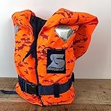 Secumar Kinderrettungsweste Bravo Print 5-30kg, Orange mit Delphin, 100 Newton...