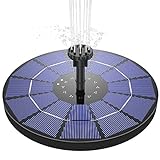 AISITIN Solar Springbrunnen 3.5W Solar Teichpumpe mit 180mm Durchmesser Solar...