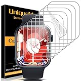 UniqueMe für Apple Watch Series 9/8/7 45mm Schutzfolie - 8 Stück, Flexible...