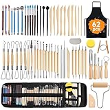 YUTUY Modellierwerkzeug, 62 Stück Carving Tools Clay Keramik Sculpting Ton...