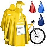 Premium Regenponcho Fahrrad wasserdicht SEHR GUT GETESTET - Regencape Fahrrad...