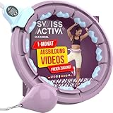 Swiss Activa+ S5.S Silent Hula Hoop Reifen Erwachsene mit Zähler 60-112cm -...