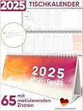 UNITURE® - Tischkalender Okt. 2024 bis Dez. 2025 [Buntes Design] -...