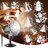Projektor Weihnachten Aussen, Dynamische LED Weihnachten Projektor Lampe,...