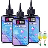 LET'S RESIN UV Resin 300g, Kristallklares UV Harz Set für Schmuck,...