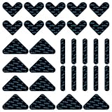 30 Stück Antirutschmatte für Teppich, 10 Herzförmige Rutschmatte 10 Rund...