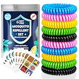20 Stück Mückenarmband, Mückenschutz Armband mit 60 Mückenschutz Pflaster,...