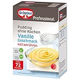 Dr. Oetker Professional Pudding ohne Kochen mit Vanille-Geschmack, Cremepulver...