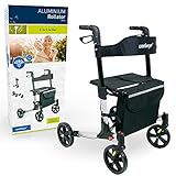 Weinberger leichter klappbarer Alu-Rollator all-Inclusive mit Tasche Stockhalter...