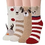 YSense Snug Kuschelsocken Damen Flauschige Winter Socken Frauen Haussocken...