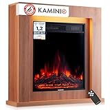 KAMINIO Elektrokamin Matti - Elektrischer Standkamin mit Heizung,...