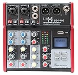 E-Lektron Live Mischpult Mixer + Stereo USB/Bluetooth/Soundkarte, inkl. Phantom...