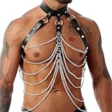 BDSMLOVE Harness Männer Leder,Sissy Dessous Männer Fetisch sexy Unterwäsche...