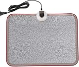 Livtribe AC 230V Beheizte Bodenmatte für Fuß, Kohlenstoffkristall (Grau)