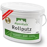 AlpenKalk Rollputz rau (1,0 mm) jetzt 24 kg (20+4) / ca. 40 m²