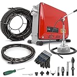 500W 450U/min Elektrische Rohrreinigungsmaschine für Ø30-100mm Rohrleitungen...