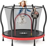 Happin® 139,7 cm Kleinkind-Trampolin für drinnen und draußen, Spielset für...