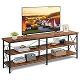 WLIVE TV Schrank Lowboard für Fernseher bis zu 70 Zoll, Fernsehschrank TV Board...