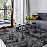 SOANNY Hochflor Wohnzimmer Teppich Moderne, Waschbar Anti-Rutsch, Flauschige...