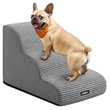 Feandrea Hundetreppe, 3 Stufen, Haustiertreppe, für kleine Hunde, Bett, Sofa,...
